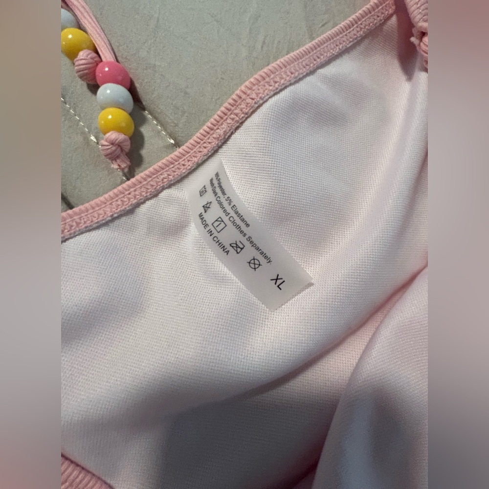 Pink Ruched Bikini Set - Picture 4 of 9